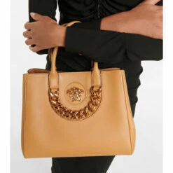 Versace La Medusa Small Leather Tote