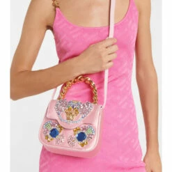 Versace La Medusa Mini Embellished Tote