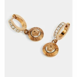 Versace Medusa Embellished Hoop Earrings 8 Versace Medusa Embellished Hoop Earrings -Outlet Versace Store unnamed file 201