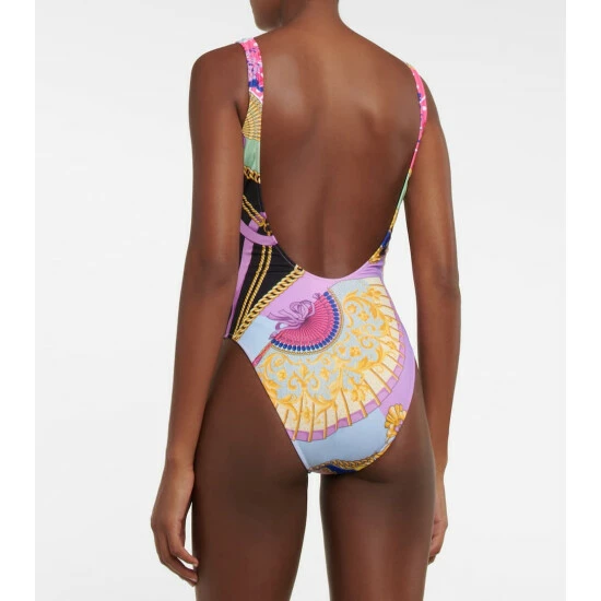 Versace I Ventagli Printed Swimsuit 4 Versace I Ventagli Printed Swimsuit - Image 2