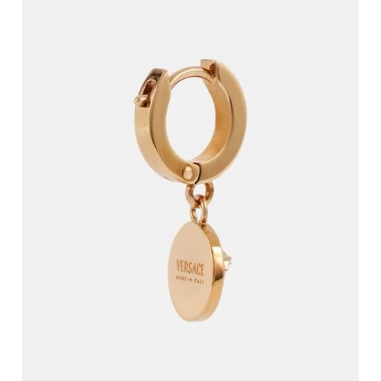 Versace Medusa Embellished Hoop Earrings 6 Versace Medusa Embellished Hoop Earrings - Image 4