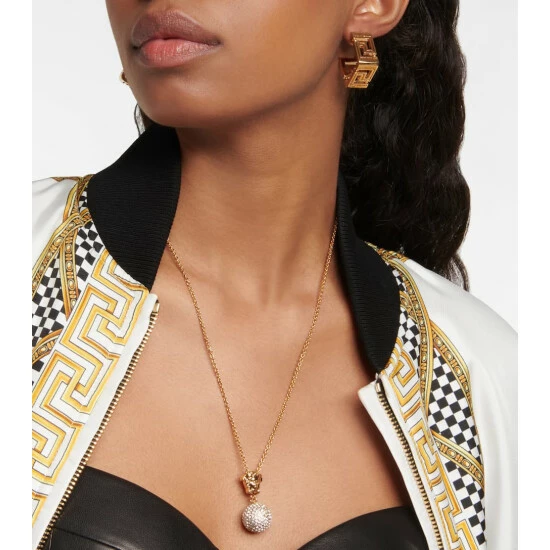 Versace Greca Square Hoop Earrings 4 Versace Greca Square Hoop Earrings - Image 2