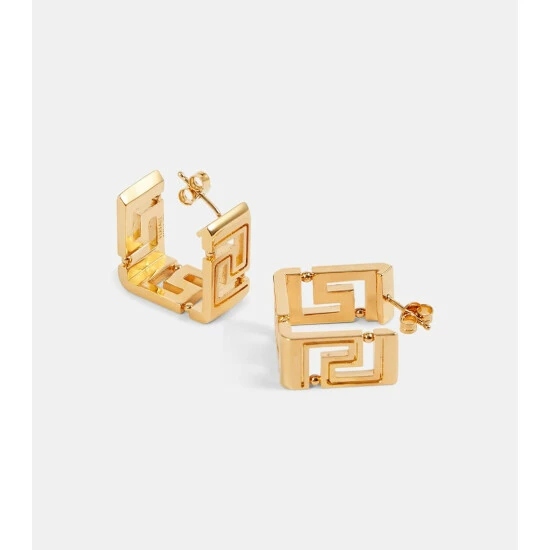 Versace Greca Square Hoop Earrings 5 Versace Greca Square Hoop Earrings - Image 3
