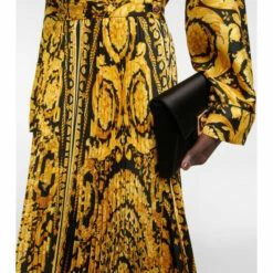Versace Barocco Pleated Midi Skirt -Outlet Versace Store unnamed file 224
