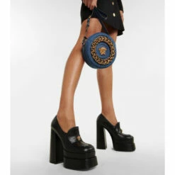 Versace Aevitas Leather Platform Loafer Pumps -Outlet Versace Store unnamed file 228