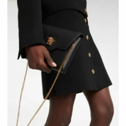 Versace La Medusa Leather Wallet On Chain -Outlet Versace Store unnamed file 235