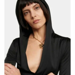 Versace Medusa Biggie Hooded Midi Dress -Outlet Versace Store unnamed file 239