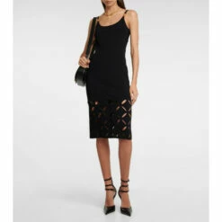 Versace Medusa Cutout Midi Dress