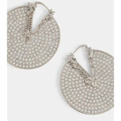 Versace Virtus Crystal-embellished Hoop Earrings -Outlet Versace Store unnamed file 250