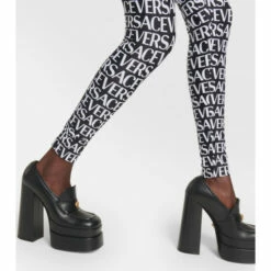 Versace Logo-print Leggings -Outlet Versace Store unnamed file 258