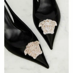Versace La Medusa Satin Slingback Pumps -Outlet Versace Store unnamed file 284