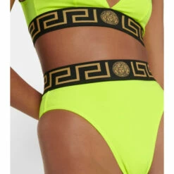 Versace Greca High-wasted Bikini Bottoms -Outlet Versace Store unnamed file 287