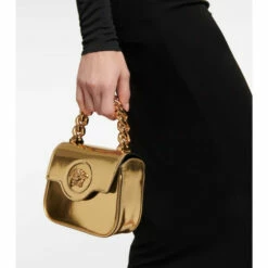 Versace La Medusa Mini Metallic Leather Tote Bag -Outlet Versace Store unnamed file 299