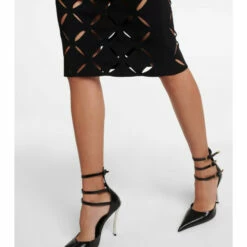 Versace Medusa Cutout Midi Dress -Outlet Versace Store unnamed file 3