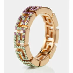 Versace Greca Crystal-embellished Ring -Outlet Versace Store unnamed file 309