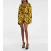 Versace Printed High-rise Silk Shorts -Outlet Versace Store unnamed file 314