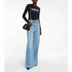 Versace Goddess Logo Long-sleeve T-shirt