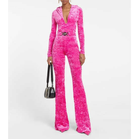 Versace Medusa Biggie Velvet Jumpsuit 3 Versace Medusa Biggie Velvet Jumpsuit