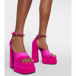 Versace Medusa Aevitas Satin Platform Sandals 9 Versace Medusa Aevitas Satin Platform Sandals -Outlet Versace Store unnamed file 339