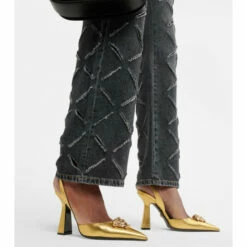 Versace La Medusa Leather Slingback Pumps 9 Versace La Medusa Leather Slingback Pumps -Outlet Versace Store unnamed file 349