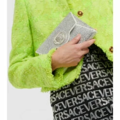 Versace La Medusa Embellished Clutch -Outlet Versace Store unnamed file 363