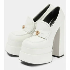 Versace Aevitas Leather Platform Loafer Pumps -Outlet Versace Store unnamed file 396