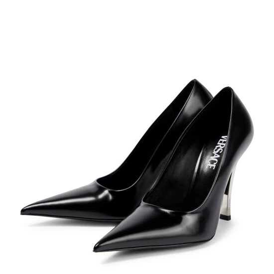 Versace Pin-Point Leather Pumps 6 Versace Pin-Point Leather Pumps - Image 4