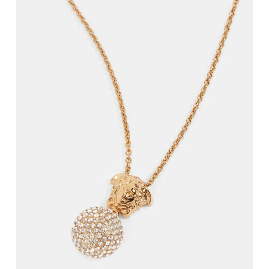 Versace Medusa Crystal Ball Necklace 5 Versace Medusa Crystal Ball Necklace - Image 3