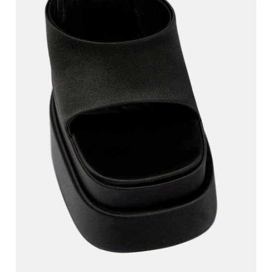 Versace Medusa Aevitas Satin Platform Sandals 7 Versace Medusa Aevitas Satin Platform Sandals - Image 5