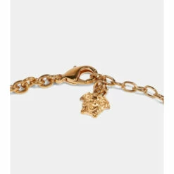 Versace Medusa Embellished Pendant Necklace