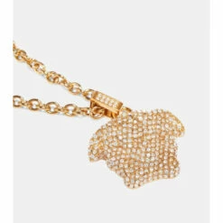 Versace Medusa Embellished Pendant Necklace -Outlet Versace Store unnamed file 453
