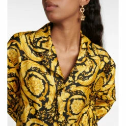 Versace Printed Silk Shirt -Outlet Versace Store unnamed file 475