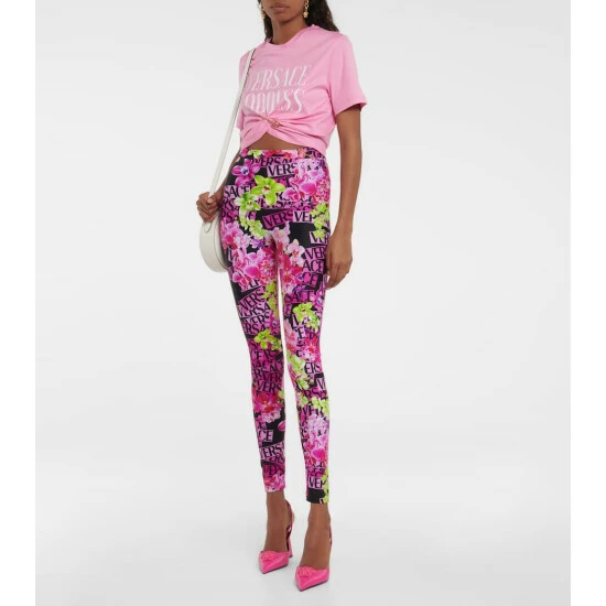 Versace Safety Pin Cropped Cotton Jersey T-shirt 3 Versace Safety Pin Cropped Cotton Jersey T-shirt