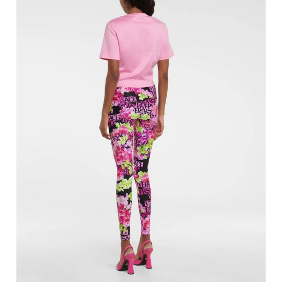 Versace Safety Pin Cropped Cotton Jersey T-shirt 4 Versace Safety Pin Cropped Cotton Jersey T-shirt - Image 2