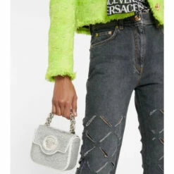 Versace La Medusa Mini Embellished Satin Tote Bag -Outlet Versace Store unnamed file 517