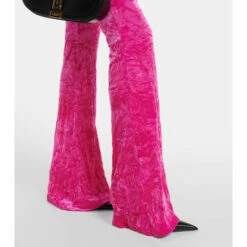 Versace Flared Velvet Pants -Outlet Versace Store unnamed file 54
