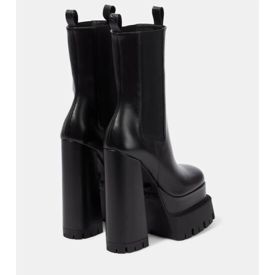 Versace Aevitas Platform Leather Ankle Boots 4 Versace Aevitas Platform Leather Ankle Boots - Image 2