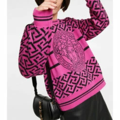 Versace La Greca Wool And Cotton Sweater 8 Versace La Greca Wool And Cotton Sweater -Outlet Versace Store unnamed file 592