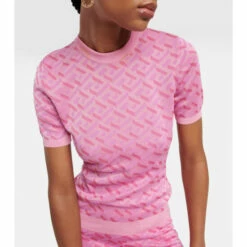 Versace La Greca Jacquard Top 9 Versace La Greca Jacquard Top -Outlet Versace Store unnamed file 597