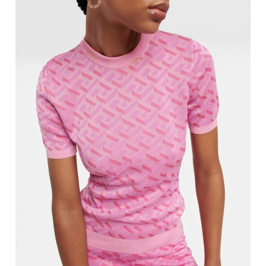 Versace La Greca Jacquard Top 6 Versace La Greca Jacquard Top - Image 4