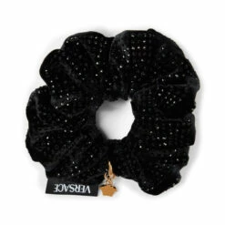 Versace Medusa Velvet Embellished Scrunchie -Outlet Versace Store unnamed file 603