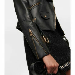 Versace Cropped Leather Jacket 10 Versace Cropped Leather Jacket -Outlet Versace Store unnamed file 608