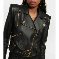 Versace Cropped Leather Jacket 11 Versace Cropped Leather Jacket -Outlet Versace Store unnamed file 609