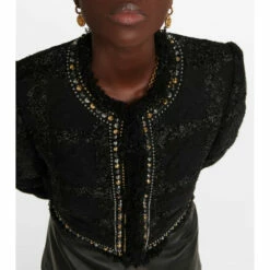 Versace Embellished Tweed Jacket -Outlet Versace Store unnamed file 612