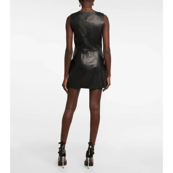 Versace Leather Zip Minidress 4 Versace Leather Zip Minidress - Image 2