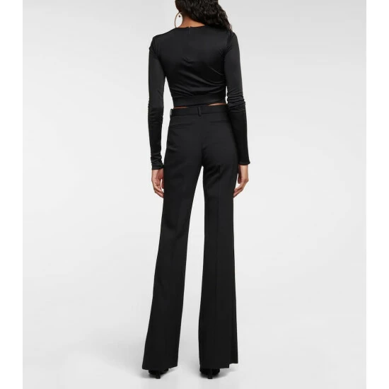 Versace High-rise Straight-leg Wool Pants 4 Versace High-rise Straight-leg Wool Pants - Image 2