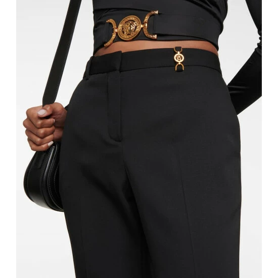 Versace High-rise Straight-leg Wool Pants 5 Versace High-rise Straight-leg Wool Pants - Image 3