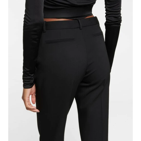 Versace High-rise Straight-leg Wool Pants 6 Versace High-rise Straight-leg Wool Pants - Image 4