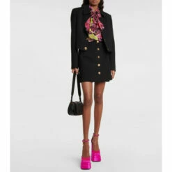 Versace Medusa Aevitas Satin Platform Pumps