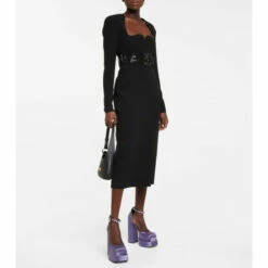 Versace Medusa Aevitas Satin Platform Pumps